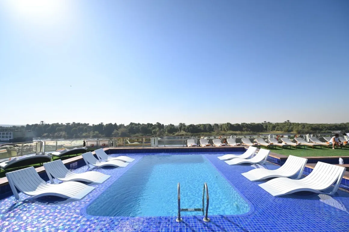 Sun deck of the Concerto III Nile Cruise Nile cruise